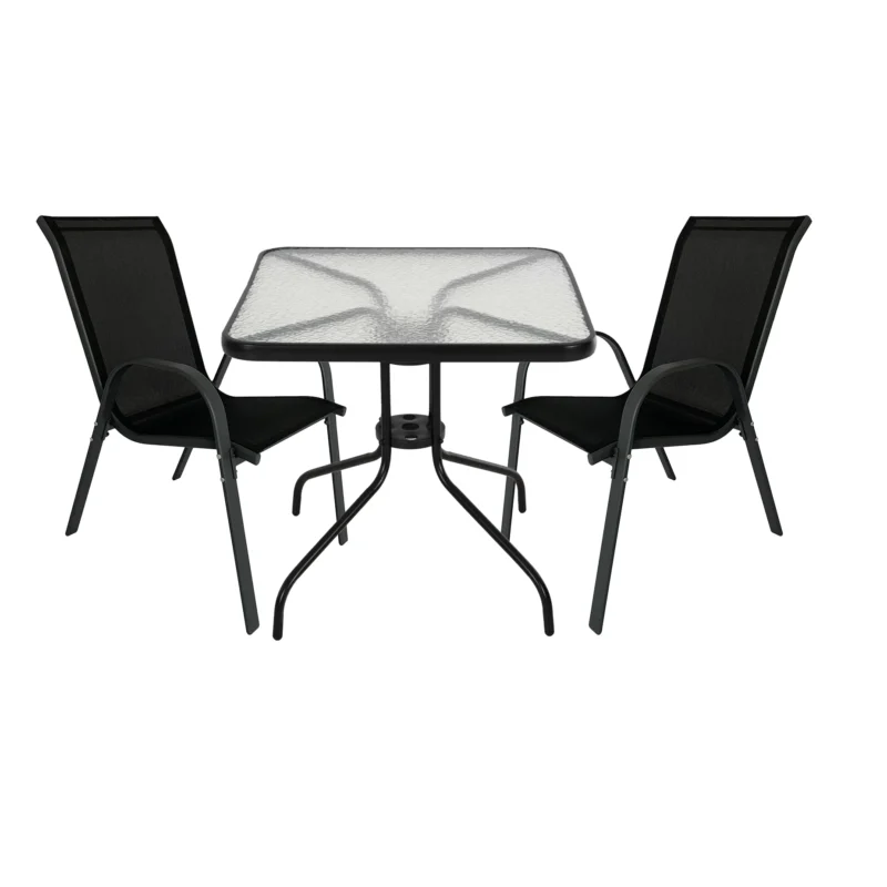 Expert baštenska garnitura SET 8 Valencia sto 60 x 60 x 70 cm i 2 stolice