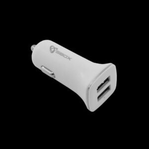 Auto punjač USB SBOX CC-224 / 2 ULAZA - 2.4A Bijeli