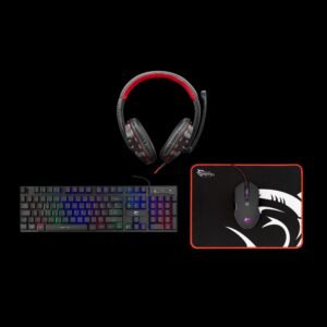 Tastatura + miš + podloga + slušalice White Shark GC-4104 COMANCHE-3 - 4in1 HR